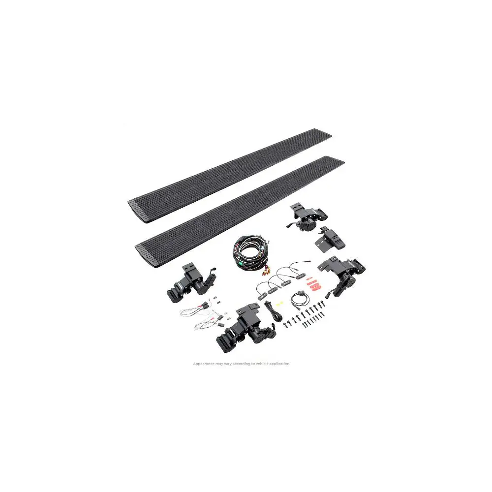 E1 Electric Running Boards w/ Mounting Brackets - Black - GOR20420687T